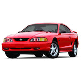 Ford-Mustang-1994, 1995, 1996, 1997, 1998-LED-Halo-Headlights-RGB-Bluetooth RF Remote-FO-MU9498-V3HBTRF