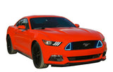 Ford-Mustang-2015, 2016, 2017-LED-Halo-Headlights-ColorChase-No Remote-FO-MUGT-CFG-1517-CCH-WPE