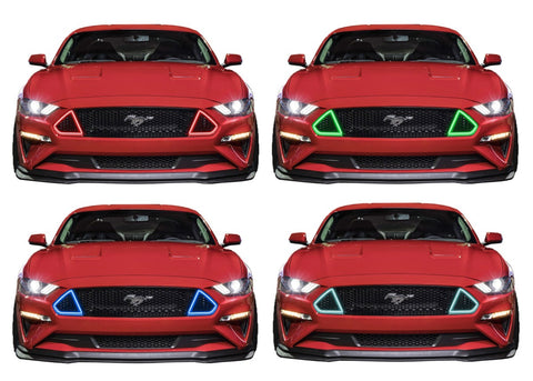 Ford-Mustang-2018-LED-Halo-Headlights-RGB Multi Color-No Remote-FO-MUGT-CFG-18-V3H-WPE