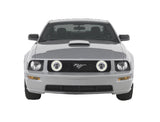 Ford-Mustang-2005, 2006, 2007, 2008, 2009-LED-Halo-Fog Lights-White-RF Remote White-FO-MUGT0509-WFRF