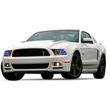 Ford-Mustang-2013, 2014-LED-Halo-Headlights-RGB-Bluetooth RF Remote-FO-MUP1314-V3DRLBTRF