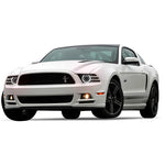 Ford-Mustang-2010, 2011, 2012, 2013, 2014-LED-Halo-Headlights-White-RF Remote White-FO-MUP1014-WHRF