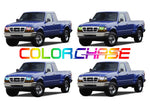 Ford-Ranger-1998, 1999, 2000-LED-Halo-Headlights-ColorChase-No Remote-FO-RA9800-CCH