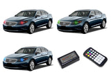 Ford-Taurus-2010, 2011, 2012-LED-Halo-Headlights-RGB-Colorfuse RF Remote-FO-TA1012-V3HCFRF