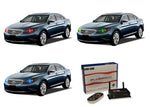 Ford-Taurus-2010, 2011, 2012-LED-Halo-Headlights-RGB-WiFi Remote-FO-TA1012-V3HWI