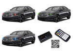 Ford-Taurus-2013, 2014, 2015, 2016-LED-Halo-Headlights-RGB-Bluetooth RF Remote-FO-TA1316-V3HBTRF