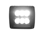 18w LED Cube Fog Light: 6 LED Switchback White and Amber Standard Mount