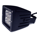 40w LED Cube Fog Light: 4 LED Standard Mount Black