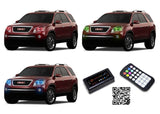 GMC-Acadia-2007, 2008, 2009, 2010, 2011, 2012-LED-Halo-Headlights-RGB-Bluetooth RF Remote-GMC-AC0712-V3HBTRF