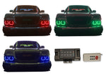 GMC-Canyon-2004, 2005, 2006, 2007, 2008, 2009, 2010, 2011, 2012-LED-Halo-Headlights-RGB-RF Remote-GMC-CN0412-V3HRF