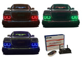 GMC-Canyon-2004, 2005, 2006, 2007, 2008, 2009, 2010, 2011, 2012-LED-Halo-Headlights-RGB-WiFi Remote-GMC-CN0412-V3HWI