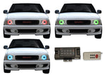 GMC-Sonoma-1994, 1995, 1996, 1997-LED-Halo-Headlights-RGB-RF Remote-GMC-SO9497-V3HRF