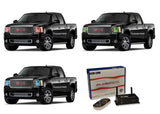 GMC-Sierra 1500-2008, 2009, 2010, 2011, 2012, 2013-LED-Halo-Headlights-RGB-WiFi Remote-GMC-SR0713-V3HWI