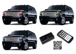 GMC-Yukon-2001, 2002, 2003, 2004, 2005, 2006-LED-Halo-Headlights-RGB-Bluetooth RF Remote-GMC-YU0106-V3HBTRF