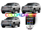 GMC-Yukon-2007, 2008, 2009, 2010, 2011, 2012, 2013-LED-Halo-Fog Lights-ColorChase-No Remote-GMC-YU0713-CCF