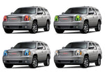 GMC-Yukon-2007, 2008, 2009, 2010, 2011, 2012, 2013-LED-Halo-Headlights-RGB-No Remote-GMC-YU0713-V3H