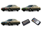 Honda-Accord-1990, 1991, 1992, 1993-LED-Halo-Headlights-RGB-Colorfuse RF Remote-HO-AC9093-V3HCFRF