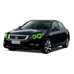 Honda-Accord-2008, 2009, 2010, 2011, 2012-LED-Halo-Headlights-RGB-Bluetooth RF Remote-HO-ACS0812-V3HBTRF