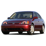 Honda-Civic-2001, 2002, 2003-LED-Halo-Headlights-RGB-Bluetooth RF Remote-HO-CV0103-V3HBTRF