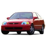 Honda-Civic-1992, 1993, 1994, 1995-LED-Halo-Headlights-RGB-Bluetooth RF Remote-HO-CV9295-V3HBTRF
