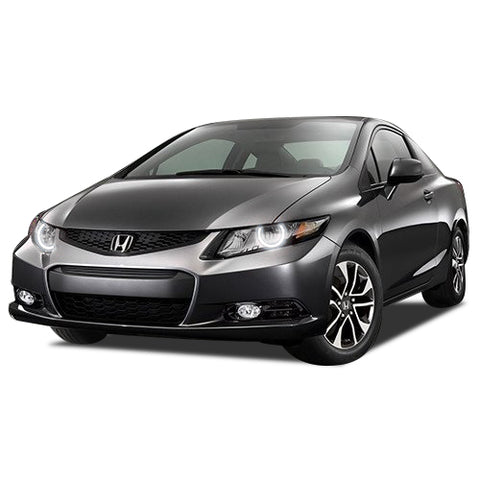 Honda-Civic-2012, 2013-LED-Halo-Headlights-White-RF Remote White-HO-CVC1213-WHRF
