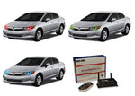 Honda-Civic-2012, 2013, 2014, 2015-LED-Halo-Headlights-RGB-WiFi Remote-HO-CVS1215-V3HWI