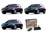 Hyundai-Elantra-2001, 2002, 2003-LED-Halo-Headlights-RGB-WiFi Remote-HY-EL0103-V3HWI