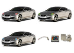 Hyundai-Genesis-2010, 2011, 2012-LED-Halo-Headlights-RGB-IR Remote-HY-GNC1012-V3HIR