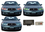Hyundai-Sonata-2002, 2003, 2004, 2005-LED-Halo-Headlights-RGB-RF Remote-HY-SO0205-V3HRF