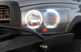 Dodge-Ram 1500-2006, 2007, 2008-LED-Halo-Headlights-White-RF Remote White-DO-RM0608-WHRF