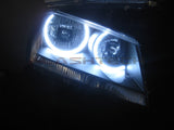 Dodge-Avenger-2008, 2009, 2010-LED-Halo-Headlights and Fog Lights-White-RF Remote White-DO-AV0810-WHFRF