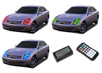 Infiniti-G35-2003, 2004-LED-Halo-Headlights-RGB-Colorfuse RF Remote-IN-G35S0304-V3HCFRF
