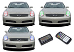 Infiniti-G35-2005, 2006-LED-Halo-Headlights-RGB-Colorfuse RF Remote-IN-G35S0506-V3HCFRF
