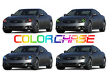 Infiniti-G37-2008, 2009, 2010, 2011, 2012, 2013-LED-Halo-Headlights-ColorChase-No Remote-IN-G370813-CCH