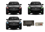 Infiniti-FX35 -2009, 2010, 2011, 2012-LED-Halo-Headlights and Fog Lights-RGB-RF Remote-IN-FX350912-V3HFRF