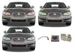 Jaguar-XF-2009, 2010, 2011-LED-Halo-Headlights-RGB-IR Remote-JA-XF0911-V3HIR