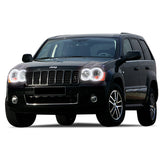 Jeep-Grand Cherokee-2005, 2006, 2007, 2008, 2009, 2010-LED-Halo-Headlights and Fog Lights-RGB-Bluetooth RF Remote-JE-GC0510-V3HFBTRF