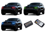 Jeep-Grand Cherokee-2011, 2012, 2013-LED-Halo-Headlights-RGB-Colorfuse RF Remote-JE-GC1113-V3HCFRF