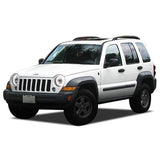 Jeep-Liberty-2002, 2003, 2004, 2005, 2006, 2007-LED-Halo-Headlights-White-RF Remote White-JE-LI0207-WHRF