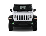 Jeep-Wrangler-2018, 2019-LED-Halo-Fog Lights-RGB-Bluetooth RF Remote-JE-WR18JL-V3FBTRF