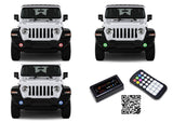 Jeep-Wrangler-2018, 2019-LED-Halo-Fog Lights-RGB-Bluetooth RF Remote-JE-WR18JL-V3FBTRF