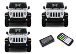 Jeep-Wrangler-2018, 2019-LED-Halo-Fog Lights-RGB-Colorfuse RF Remote-JE-WR18JL-V3FCFRF