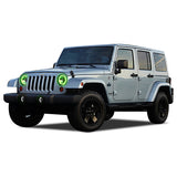 Jeep-Wrangler-2007, 2008, 2009, 2010, 2011, 2012, 2013, 2014, 2015, 2016, 2017-LED-Halo-Headlights-ColorChase-No Remote-JE-WR9715-CCH