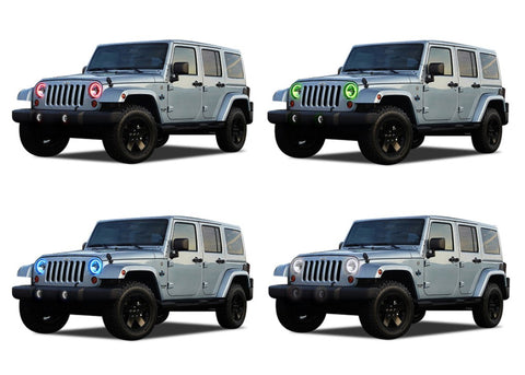 Jeep-Wrangler-2007, 2008, 2009, 2010, 2011, 2012, 2013, 2014, 2015, 2016, 2017-LED-Halo-Headlights-RGB-No Remote-JE-WR9715-V3H