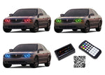Lincoln-LS-2000, 2001, 2002-LED-Halo-Headlights-RGB-Bluetooth RF Remote-LI-LS0002-V3HBTRF