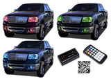 Lincoln-Mark LT-2006, 2007, 2008-LED-Halo-Headlights and Fog Lights-RGB-Bluetooth RF Remote-LI-MLT0608-V3HFBTRF