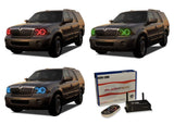 Lincoln-Navigator-2003, 2004, 2005, 2006-LED-Halo-Headlights-RGB-WiFi Remote-LI-NV0306-V3HWI