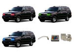 Lincoln-Navigator-1998, 1999, 2000, 2001, 2002-LED-Halo-Headlights-RGB-IR Remote-LI-NV9802-V3HIR