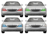 Lincoln-Town Car-2005, 2006, 2007, 2008, 2009, 2010, 2011-LED-Halo-Headlights-RGB-No Remote-LI-TC0511-V3H