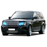 Land Rover-Range Rover-2006, 2007, 2008, 2009, 2010-LED-Halo-Headlights-RGB-Bluetooth RF Remote-LR-RR0610-V3HBTRF
